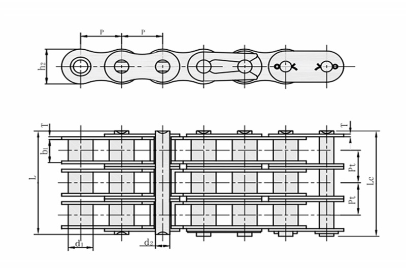 A series short pitch precision roller chain-3