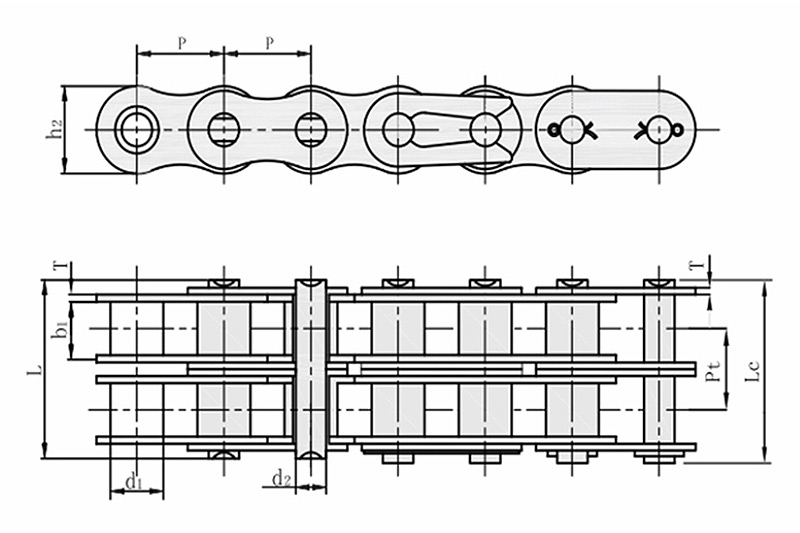 A series short pitch precision roller chain-2