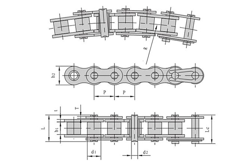 Side bend chain