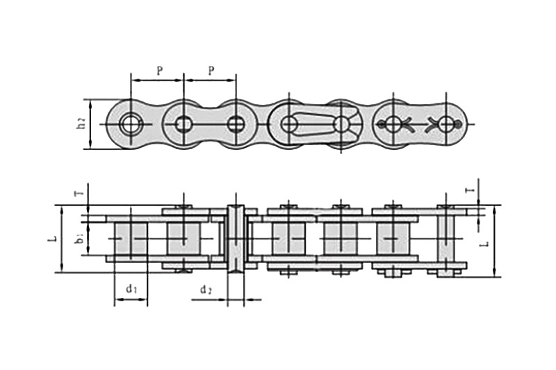 Motorcycle reinforced chain