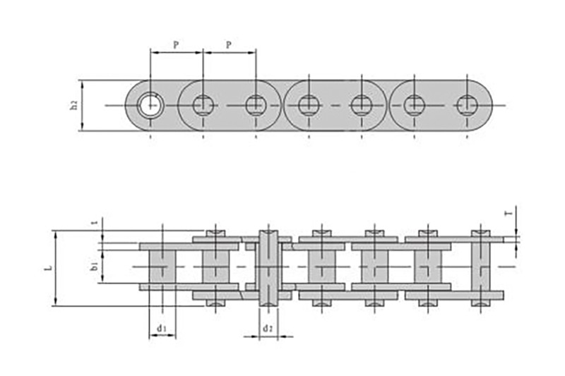 Automobile engine timing chain